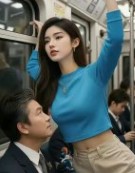 展示3 電車 AI 美女 short 第三個影片